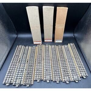 12 Märklin H0 AC Track Straight Electric Train Track Hollow Profile In Box #37